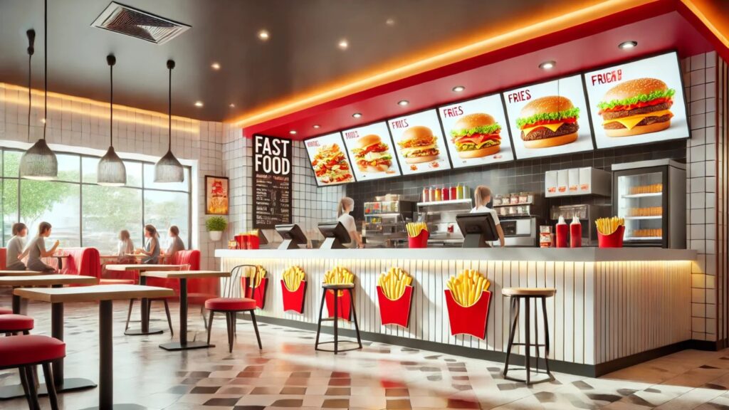 Unique food franchise menu